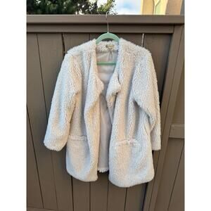 White Furry Democracy Jacket